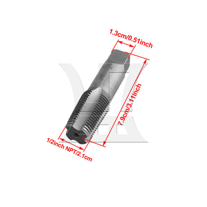 BQLZR HSS 1/2" NPT Machine Screw Thread Metric Plug Tap to wipe Rusted Thread