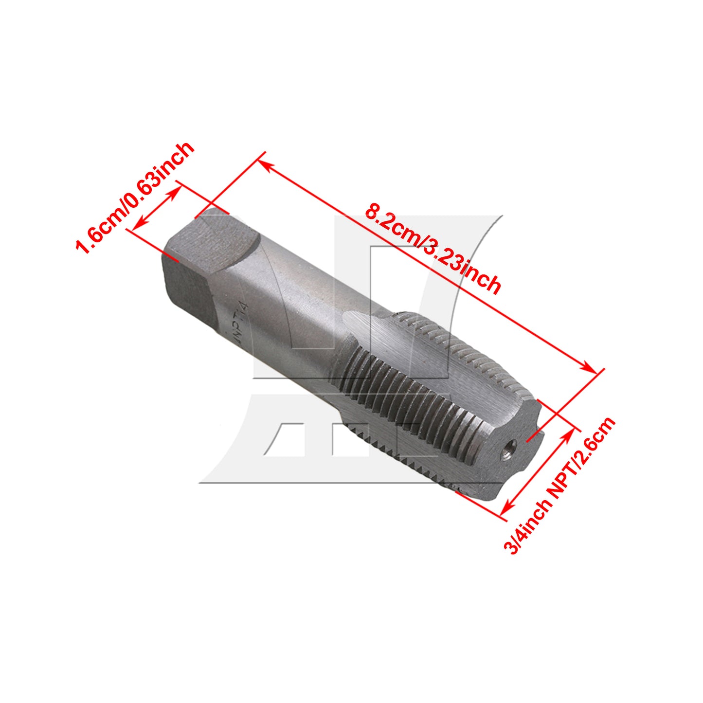 BQLZR Carbon Steel 3/4 Inch NPT Thread Pipe Taps for Rusted Thread
