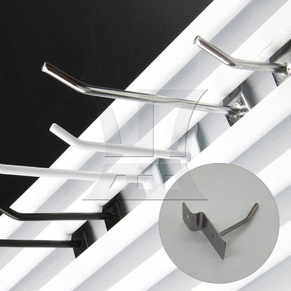 BQLZR Slatwall Fitting Prong Hanger 5cm Length Shop Display Accessory