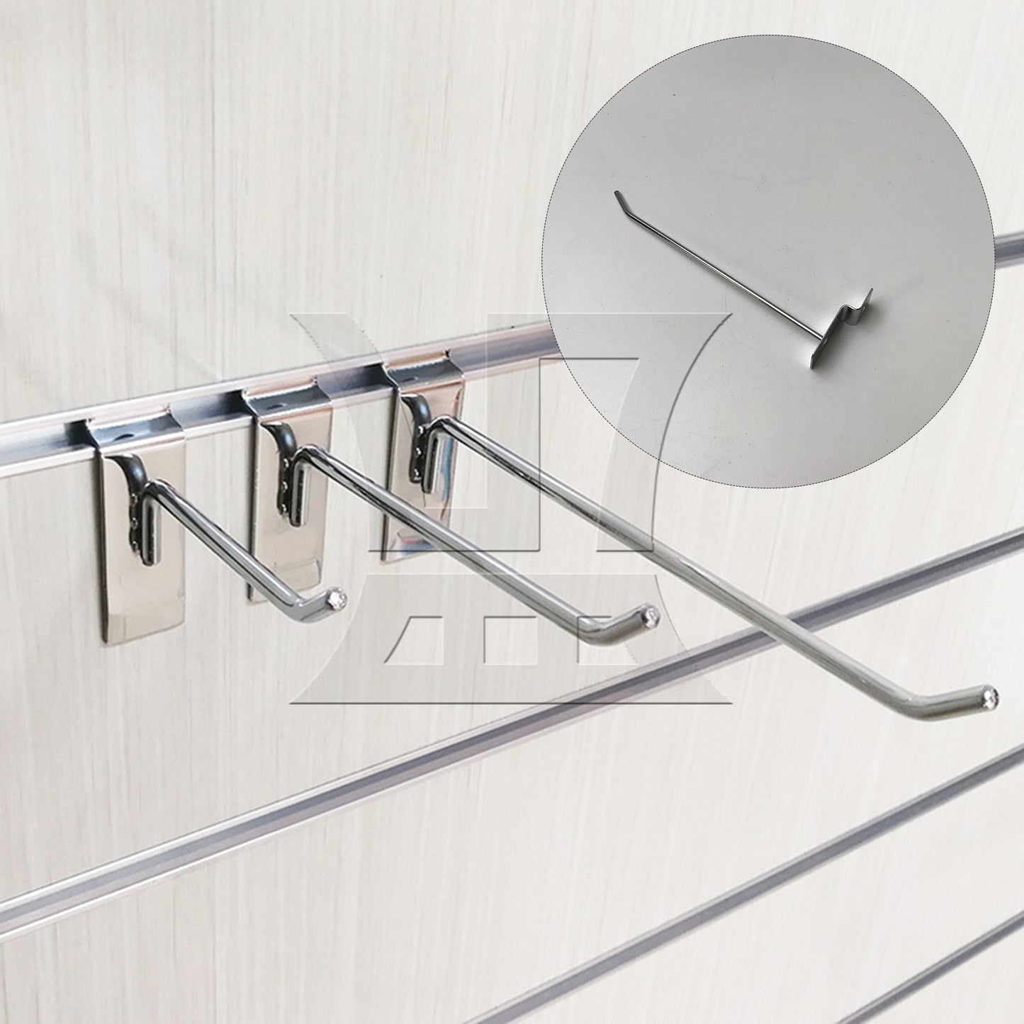 BQLZR Slatwall Single Hook Pin Arm Shop Display Fitting Prong Hanger 15cm Length