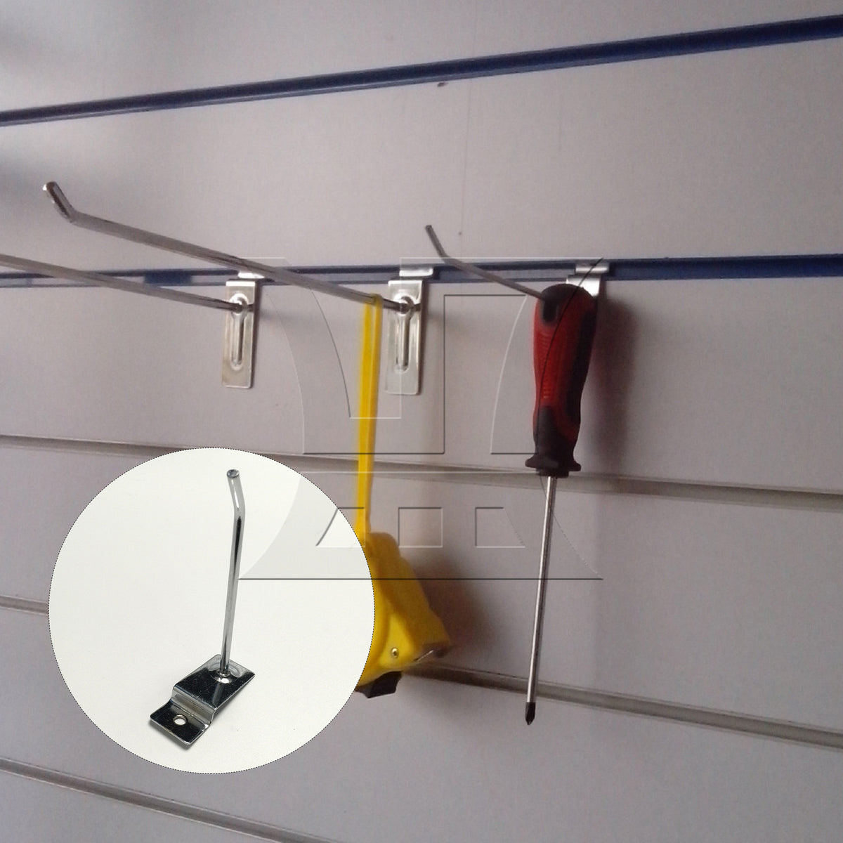BQLZR Slatwall Fitting Prong Hanger 10cm Length Shop Goods Display Accessory