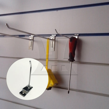 BQLZR Slatwall Fitting Prong Hanger 10cm Length Shop Goods Display Accessory