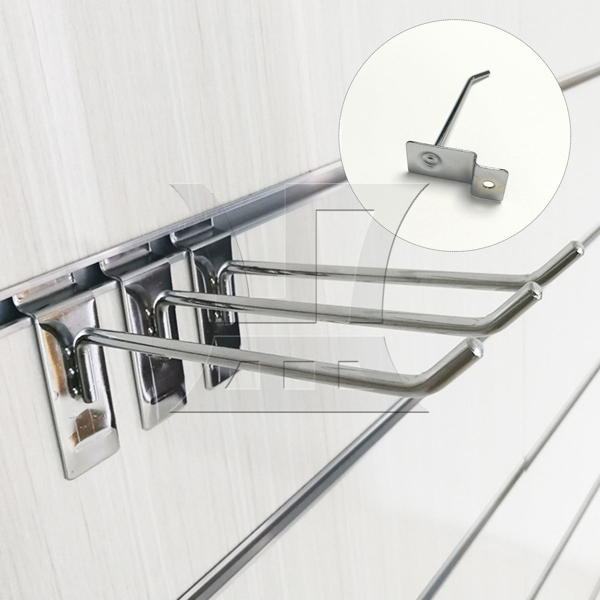BQLZR Slatwall Fitting Prong Hanger 10cm Length Shop Goods Display Accessory