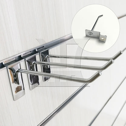 BQLZR Slatwall Fitting Prong Hanger 10cm Length Shop Goods Display Accessory