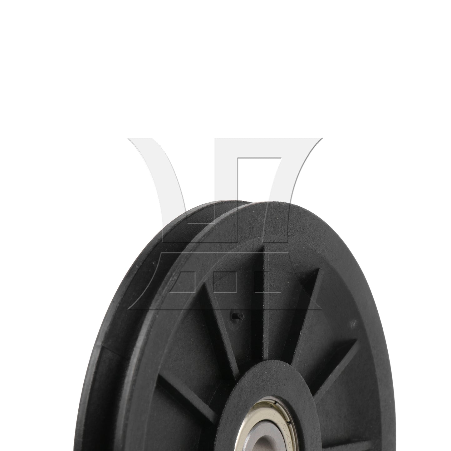 BQLZR 10cm Black Nylor Bearing Steel Cable Pulley Bearing Pulley for Gym Equipment