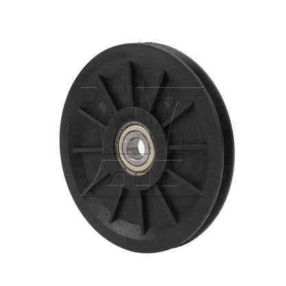 BQLZR 10cm Black Nylor Bearing Steel Cable Pulley Bearing Pulley for Gym Equipment