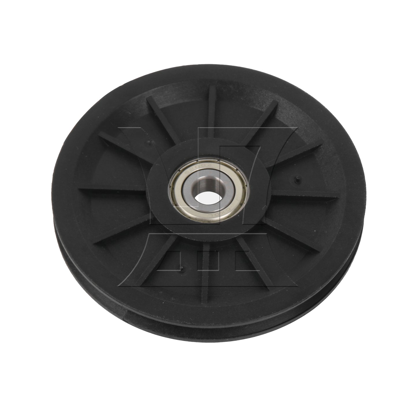BQLZR 10cm Black Nylor Bearing Steel Cable Pulley Bearing Pulley for Gym Equipment