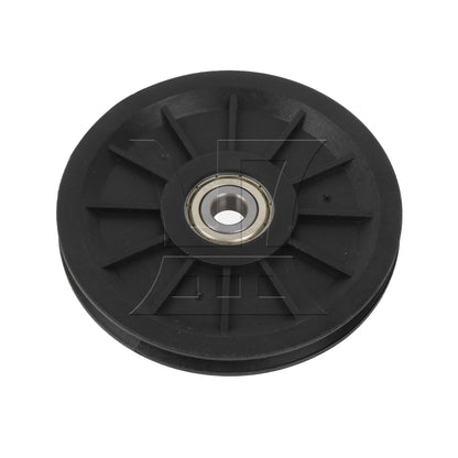 BQLZR 10cm Black Nylor Bearing Steel Cable Pulley Bearing Pulley for Gym Equipment