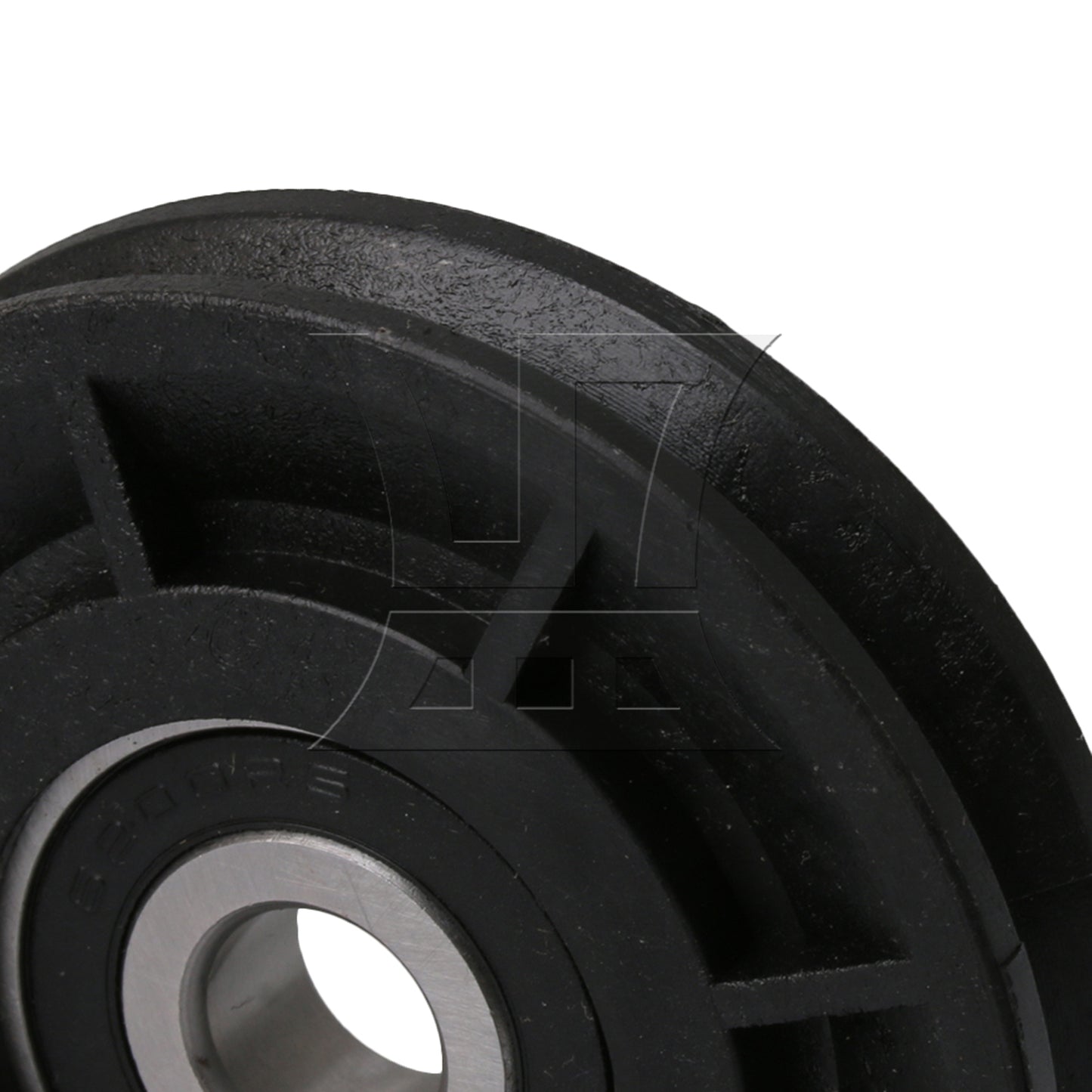 BQLZR 6cm Black Nylon Cable Pulley Bearing Pulley 6x3.5mm Groove for Gym Equipment