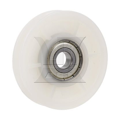 BQLZR 70x14mm Garage Door Nylon Cable Pulley Groove Bearing Idler Wheel Beige