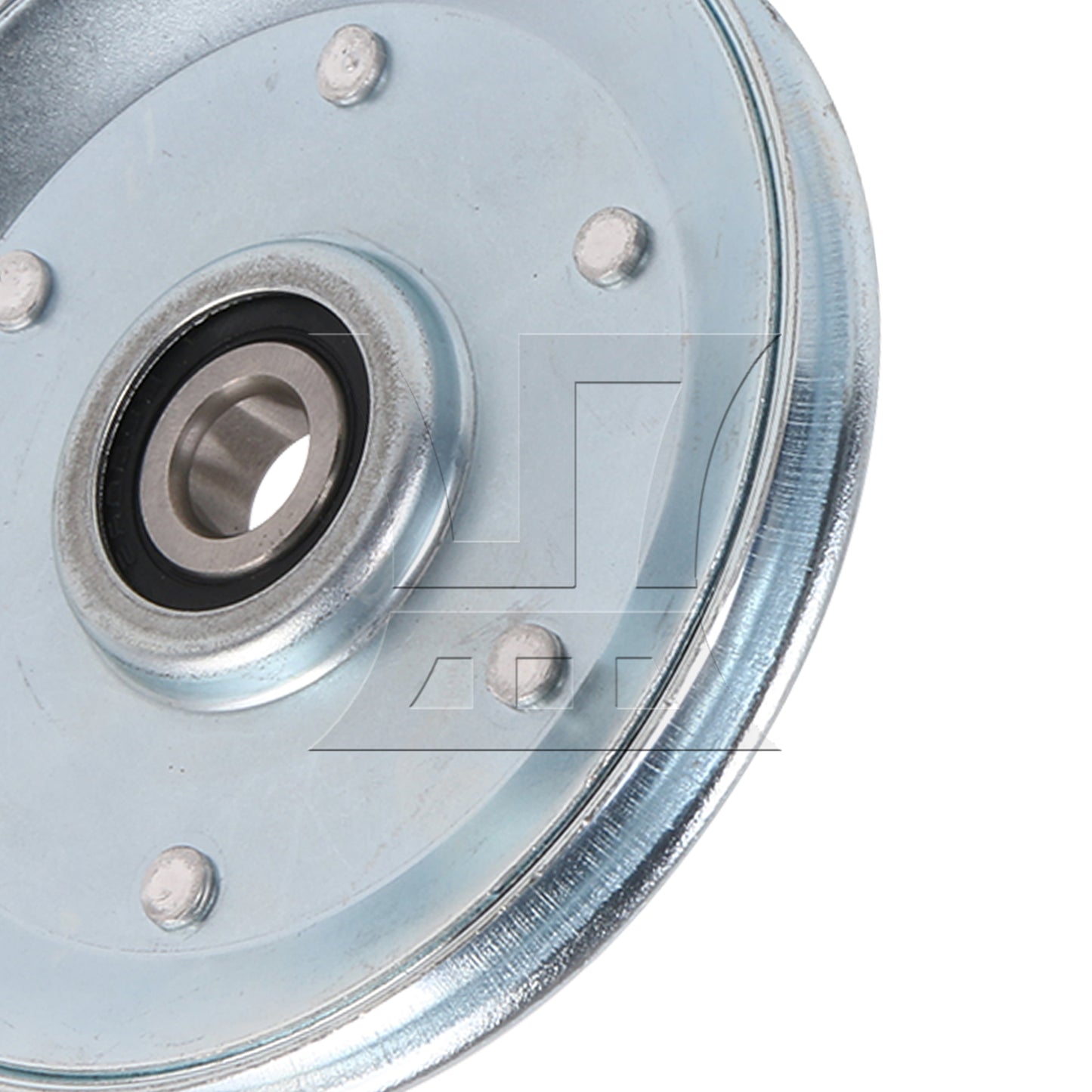 BQLZR 90x10mm Silver V-Shape Iron Bearing Steel Cable Wheel Bearing Idler Pulley