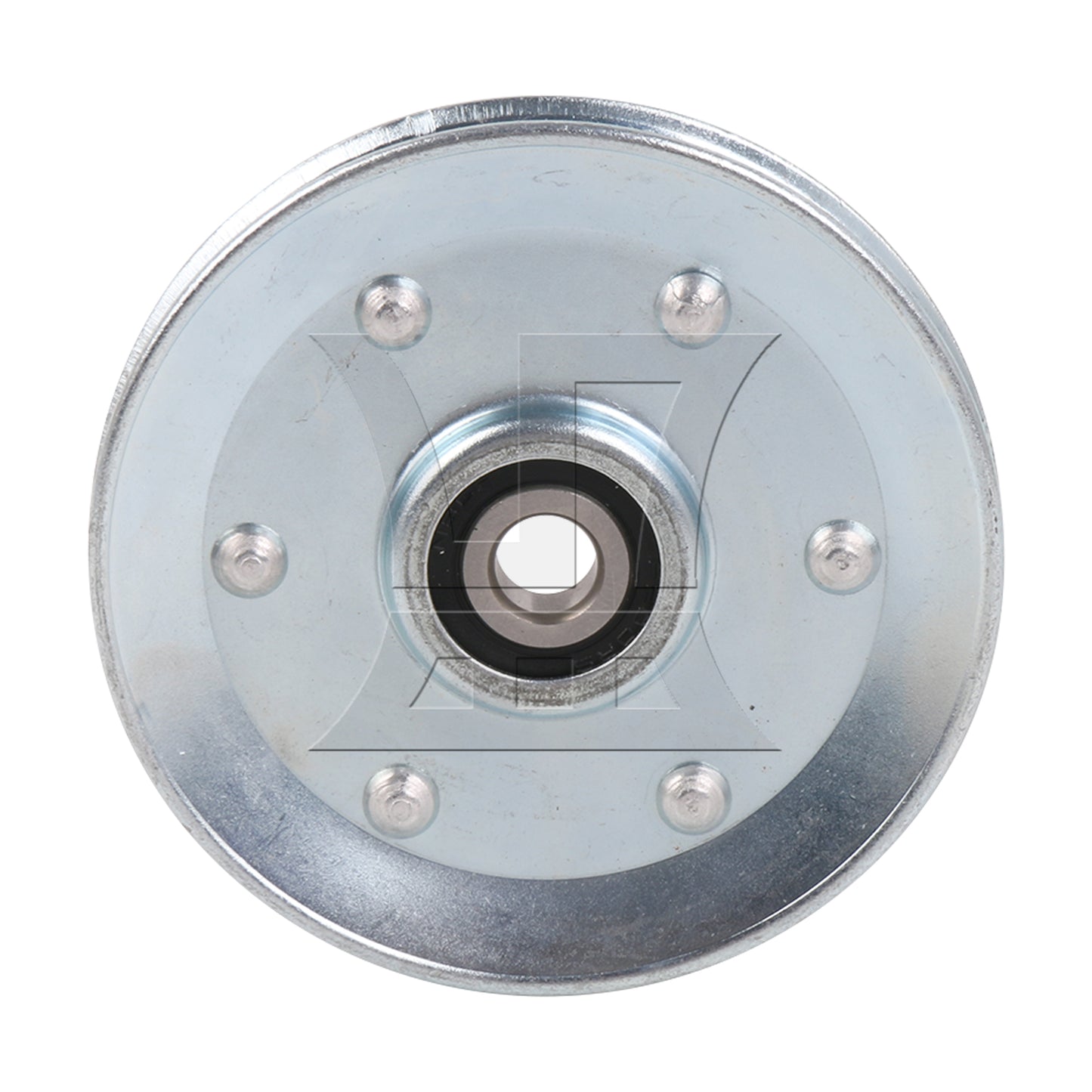 BQLZR 90x10mm Silver V-Shape Iron Bearing Steel Cable Wheel Bearing Idler Pulley