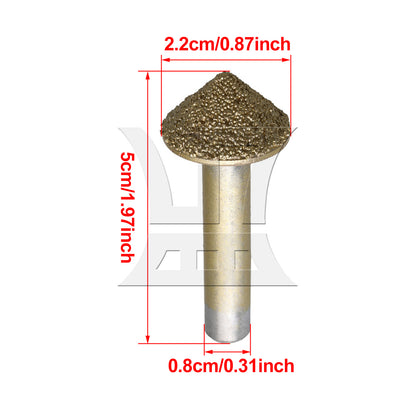 BQLZR Brazed 90 Degree Taper Head CNC Engraving Router Bit 8mm Shank Dia
