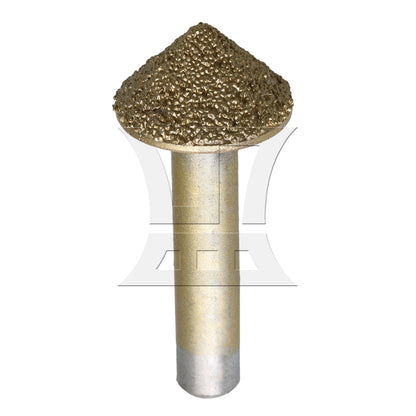 BQLZR Brazed 90 Degree Taper Head CNC Engraving Router Bit 8mm Shank Dia