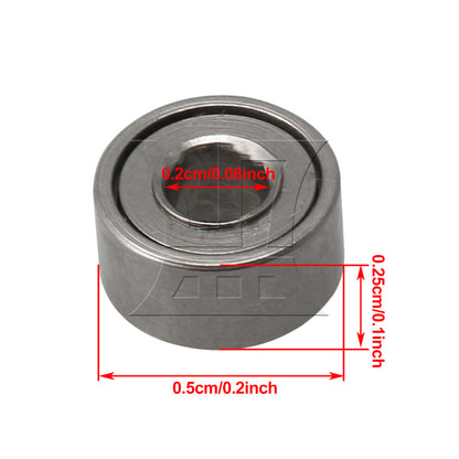 BQLZR  Bearing Steel Metal Miniature Micro Ball Bearing MR52ZZ Pack of 10
