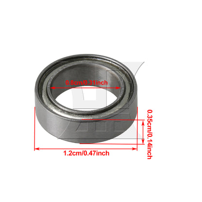 BQLZR  Bearing Steel Micro Mini Miniature Groove Ball Bearings MR128ZZ 8x12x3.5mm
