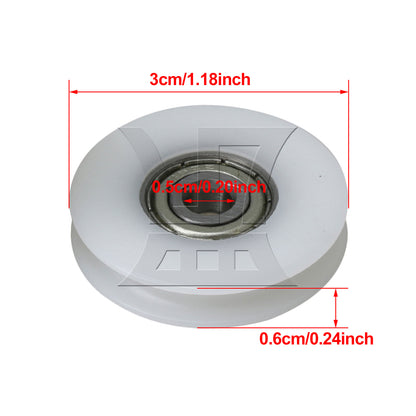 BQLZR 5mmx30mmx6mm Embedded U Shape Steel Sealed Shielded Ball Bearing