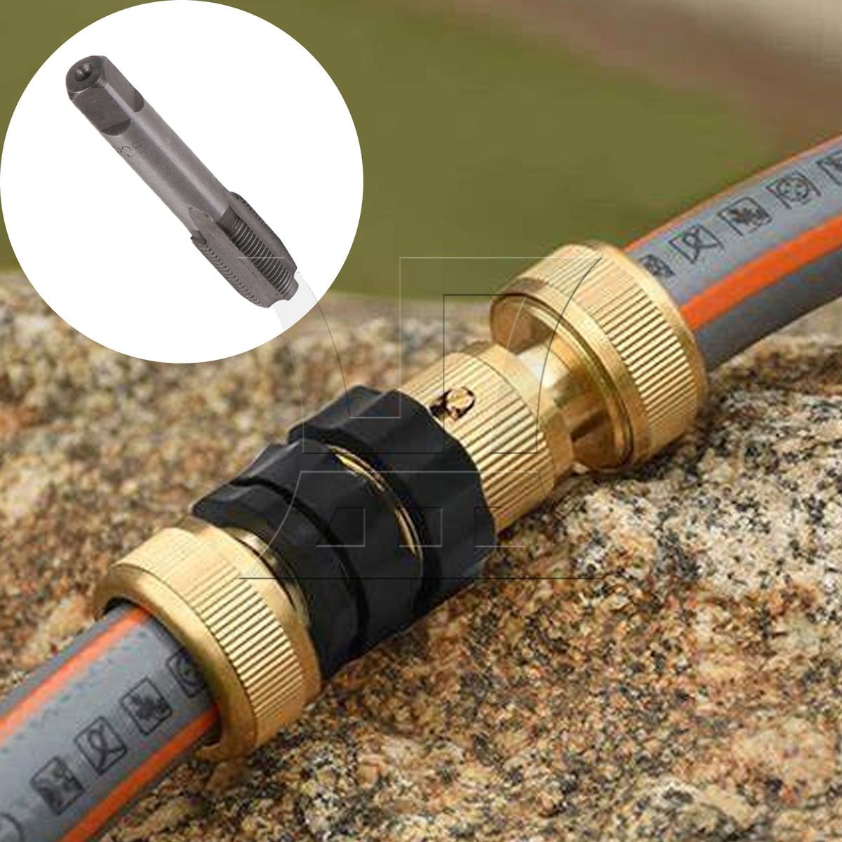 BQLZR Bearing Steel 1/8 BSP Hand Tap Machine Taper Drill Bit Tool for Pipe Thread