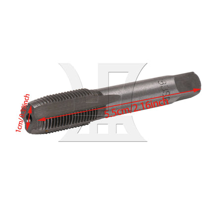 BQLZR Bearing Steel 1/8 BSP Hand Tap Machine Taper Drill Bit Tool for Pipe Thread