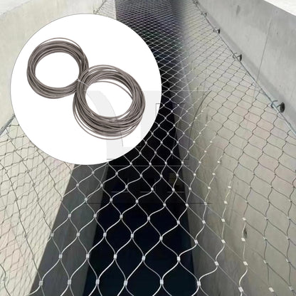 BQLZR 100 Feet Wire Rope Stainless Steel Cable Railing Accessories for Wood Posts