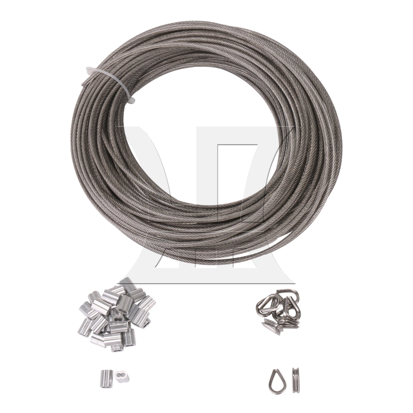 BQLZR 100 Feet Wire Rope Stainless Steel Cable Railing Accessories for Wood Posts