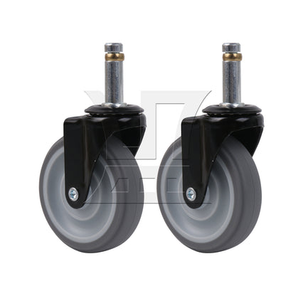 BQLZR 4 Pcs 11x35mm Heavy Duty Swivel Caster Wheels Trolley Furniture Replace Parts