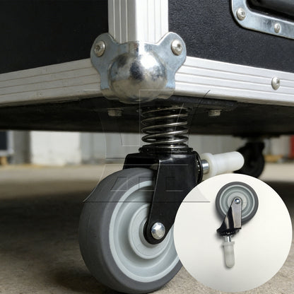BQLZR 4 Pcs 11x35mm Heavy Duty Swivel Caster Wheels Trolley Furniture Replace Parts