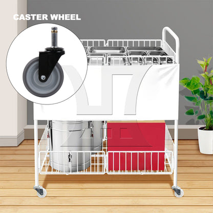 BQLZR 4 Pcs 11x35mm Heavy Duty Swivel Caster Wheels Trolley Furniture Replace Parts