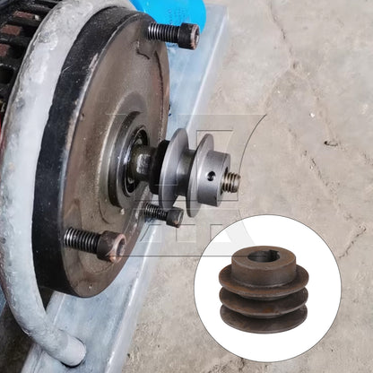 BQLZR Double Slotted Web Sheave Roller for 4L A V-Belt 2.68 Inch OD 1" Fixed Bore