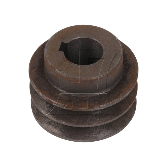 BQLZR Double Slotted Web Sheave Roller for 4L A V-Belt 2.68 Inch OD 1" Fixed Bore