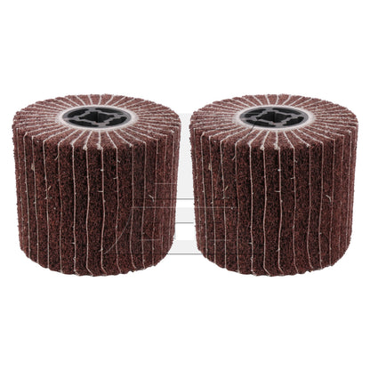 BQLZR 2Pieces 120 Grits Buffing Flap Wheels for The Surface Treatment Productions