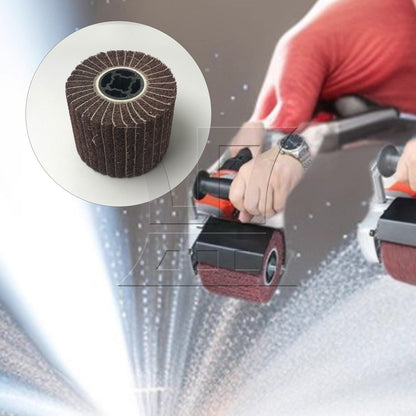 BQLZR 2Pieces 120 Grits Buffing Flap Wheels for The Surface Treatment Productions