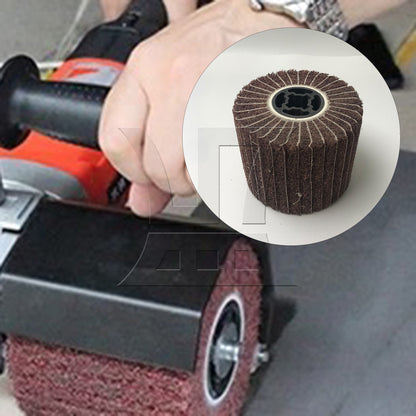 BQLZR 2Pieces 120 Grits Buffing Flap Wheels for The Surface Treatment Productions