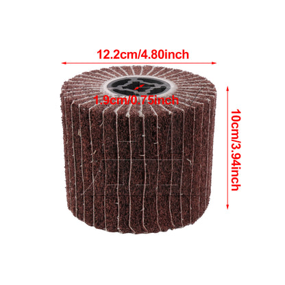 BQLZR 2Pieces 120 Grits Buffing Flap Wheels for The Surface Treatment Productions