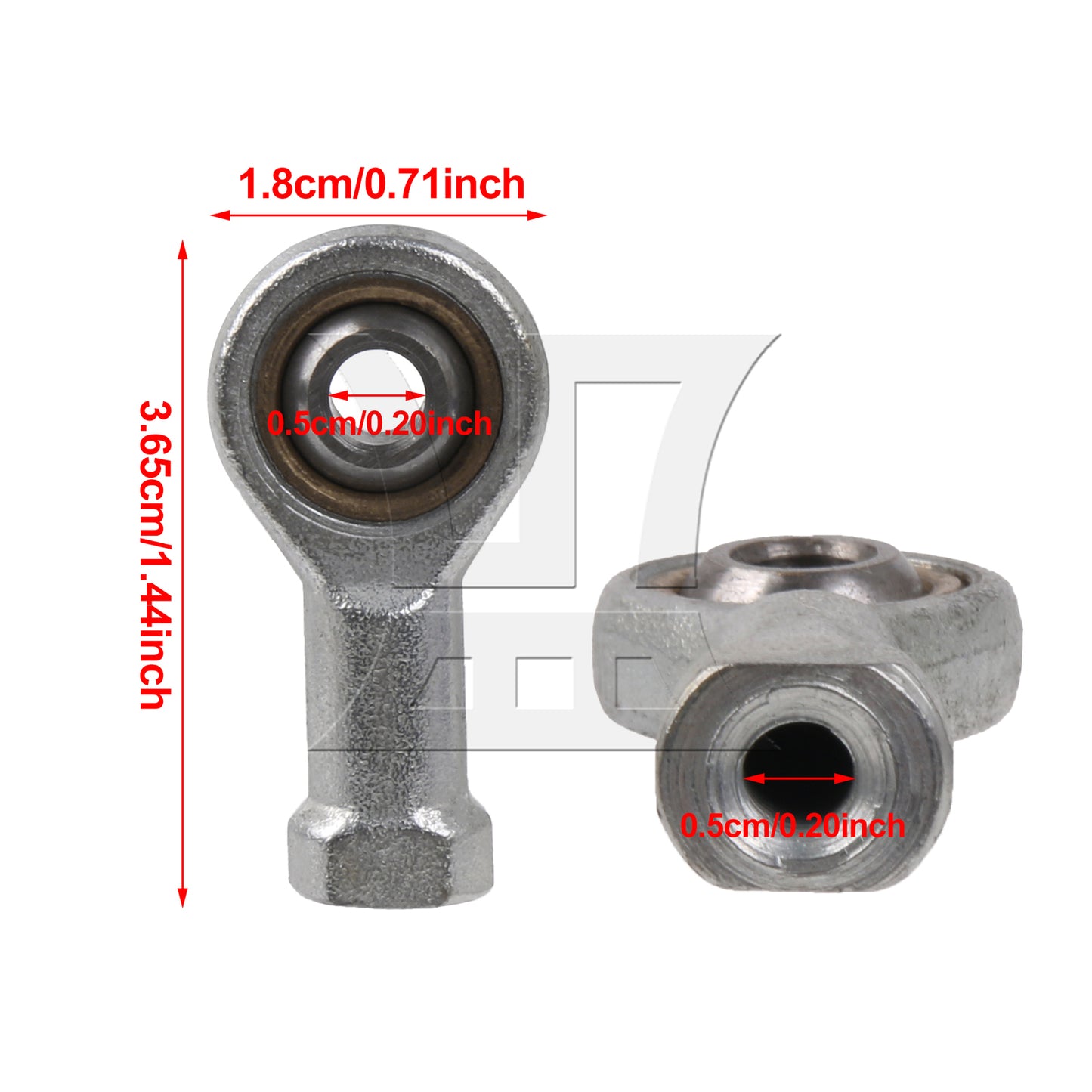 BQLZR 2Pieces Rod End Joint Bearing SI5T/K 5mm Bore Inner Diameter for CNC Machine