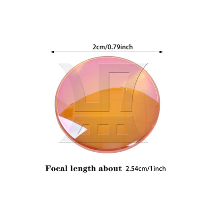 BQLZR 20mm Focus Lens Mirror for 80-150W CO2 Engraving Machine 1 Inch Focal Length