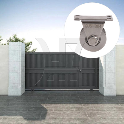 BQLZR U-Shaped Bracket Wheel Roller w/ Bracket for Patio Sliding Door 1.89" 100 Lbs