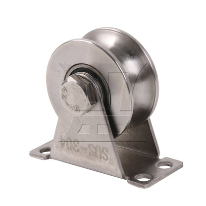 BQLZR U-Shaped Bracket Wheel Roller w/ Bracket for Patio Sliding Door 1.89" 100 Lbs