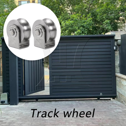 BQLZR 2 Pieces Stainless Steel Sliding Gate Roller for Inverted Tracks 1.89" 100 Lbs