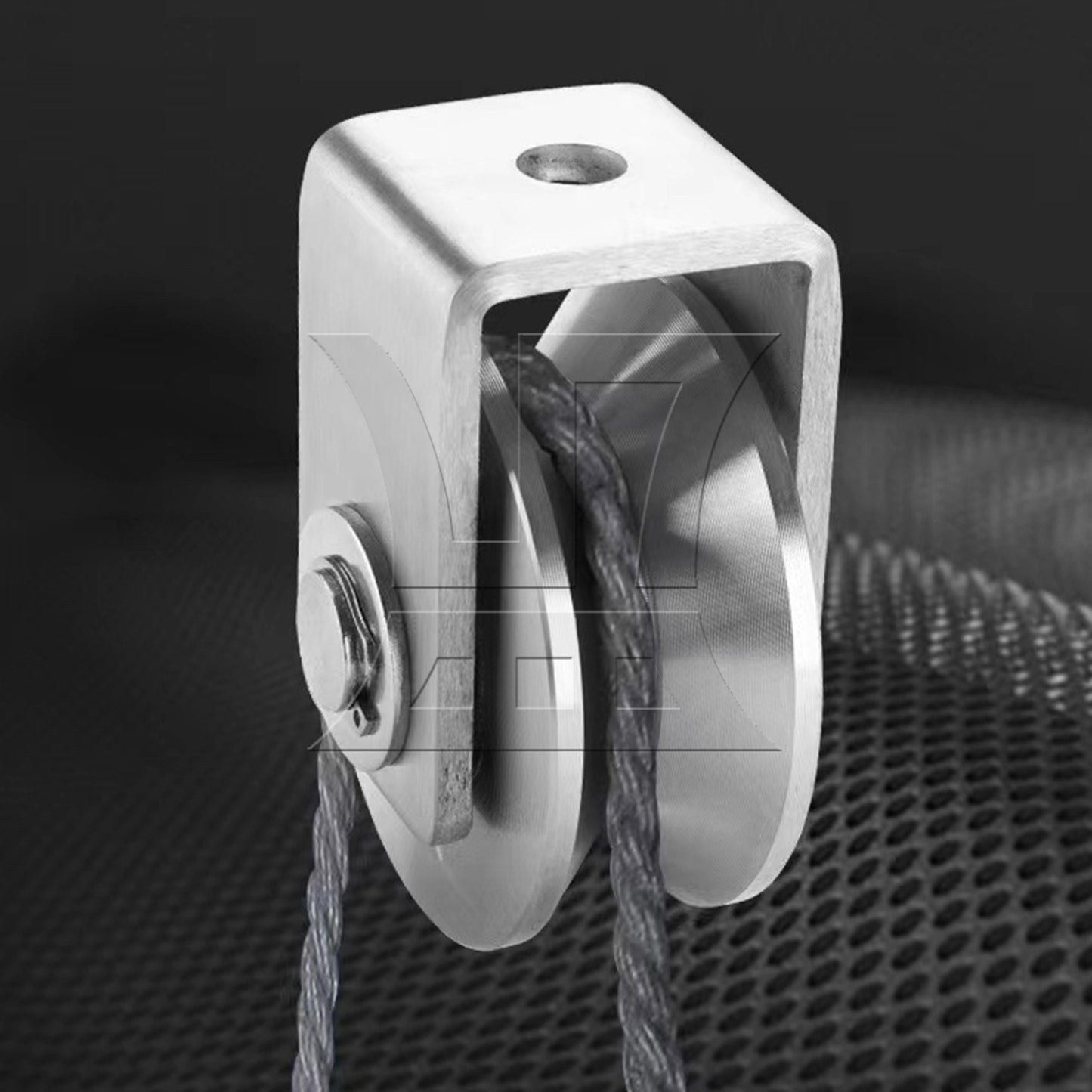 BQLZR 2 Pieces V-Shaped Bracket Wheel Roller Pulley with Bracket 1.89" 100 Lbs Load