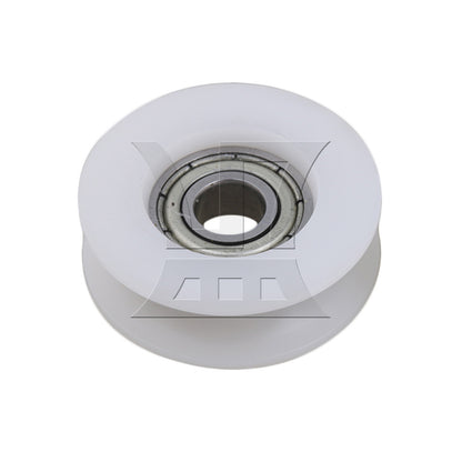 BQLZR 1pc Plastic Guide Bearing Pulley Wheel 6 x 27 x 9mm White for Doors Windows Shower Drawer Pulleys