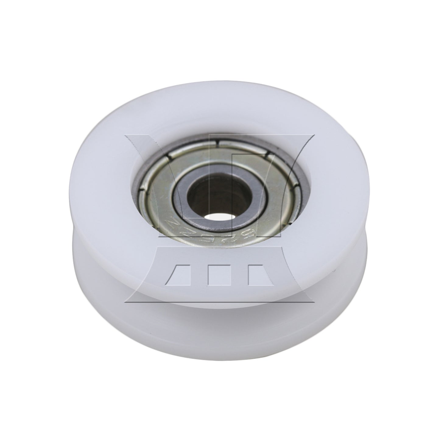 BQLZR 1pc Plastic Guide Bearing Pulley Wheel 6 x 30 x 10mm White For Doors, Windows, Shower Drawer Pulleys