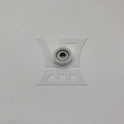 BQLZR 1pc Flat Plastic Coated Pulley 8x30x10MM White for Furniture Hardware Accessories