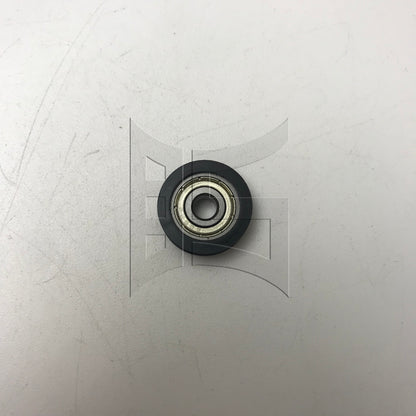 BQLZR 1pc U-shaped Plastic Coated Bearing Pulley 5x20x7mm Black for Door and Window