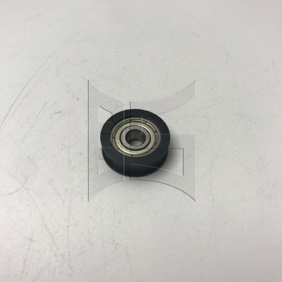 BQLZR 1pc U-shaped Plastic Coated Bearing Pulley 5x20x7mm Black for Door and Window
