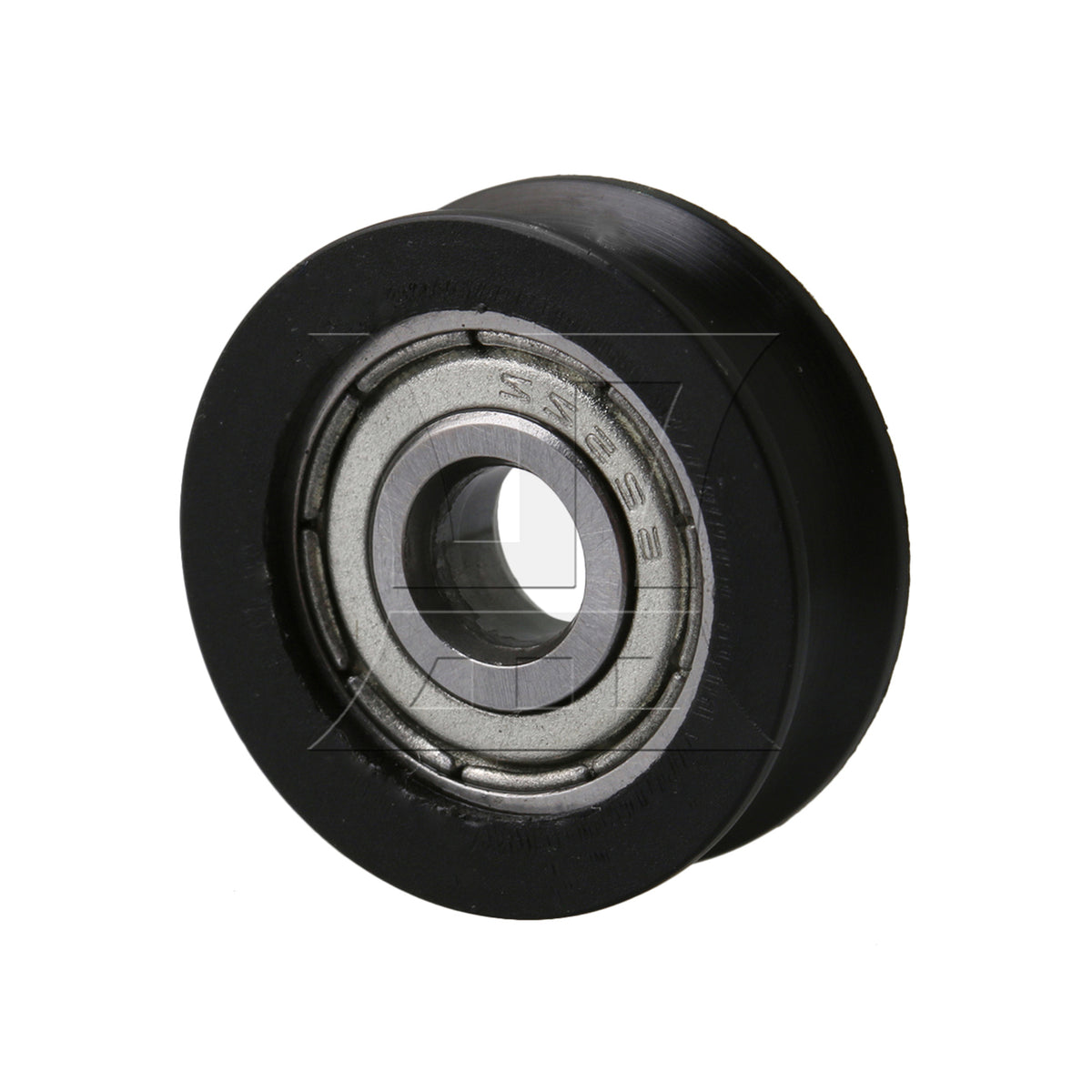 BQLZR 1pc U-shaped Plastic Coated Bearing Pulley 5x20x7mm Black for Door and Window