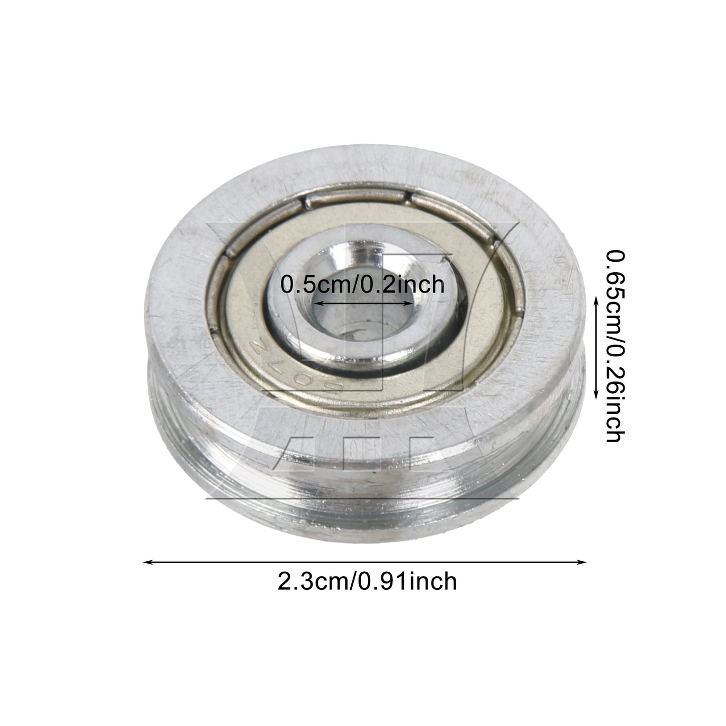 BQLZR 1pc U-shaped Groove Bearing Pulley 5x23x6.5mm Greenhouse Accessories Air Vent Pulley