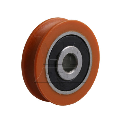 BQLZR 1pc Plastic U-shaped Bearing Pulley 6x29x8mm Orange Greenhouse Accessories Air Vent Pulley