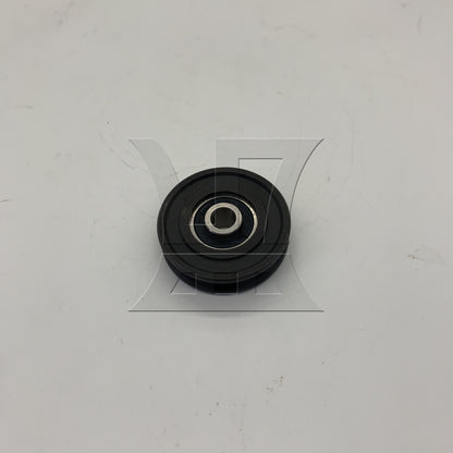 BQLZR 1pc Bearing Pulley Wheel 8 x 45 x 11.5mm Black For Metal Wheel Push Doors And Windows Tracks