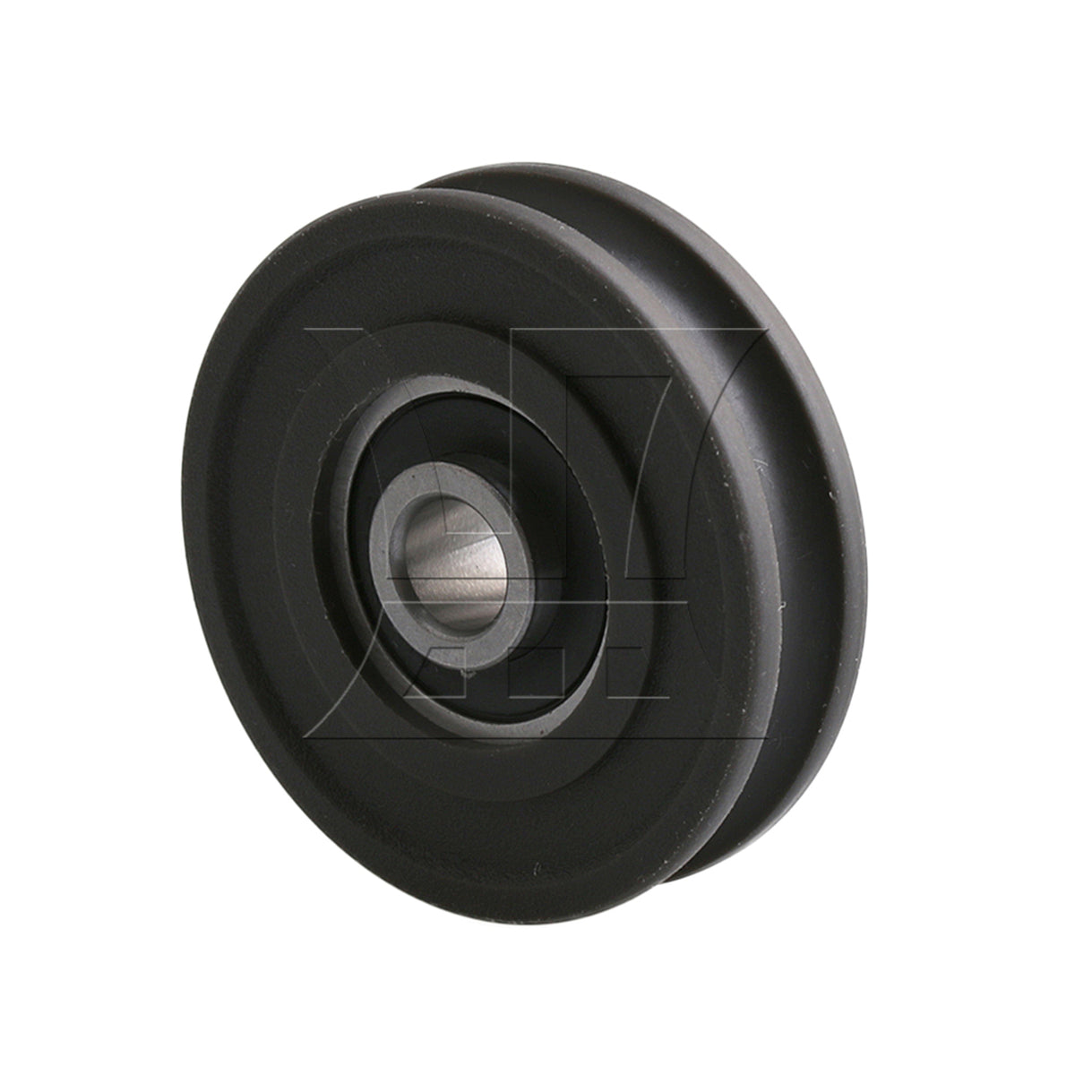 BQLZR 1pc Bearing Pulley Wheel 8 x 45 x 11.5mm Black For Metal Wheel Push Doors And Windows Tracks